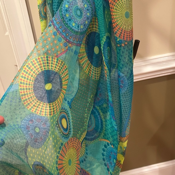 Colorful Patterned Scarf - Picture 2 of 2